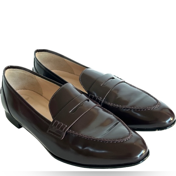 J. Crew Academy Penny Loafers Burnished Beet Sz 11 - Picture 4 of 15